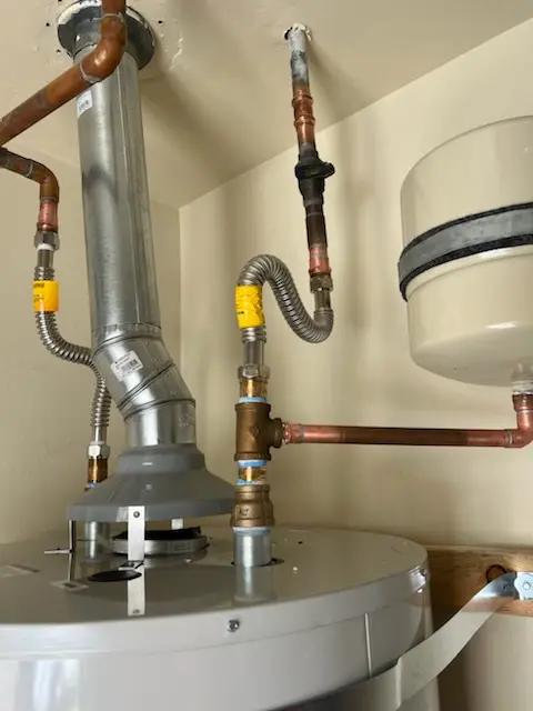 Water heater installation and plumbing repair in Hershey Mill